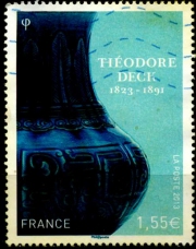 Vase en faïence vernissée de Théodore Deck